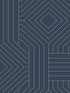 Diverging Diamonds fabric in navy color - pattern number CI2375 - by Candice Olson in the Modern Artisan Second Edition collection