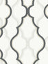 Double Damask fabric in white and black color - pattern number CI2391 - by Candice Olson in the Modern Artisan Second Edition collection