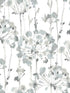 Flourish wallpaper in blue and grey color - pattern number CI2426 - by Candice Olson in the Modern Artisan Second Edition collection