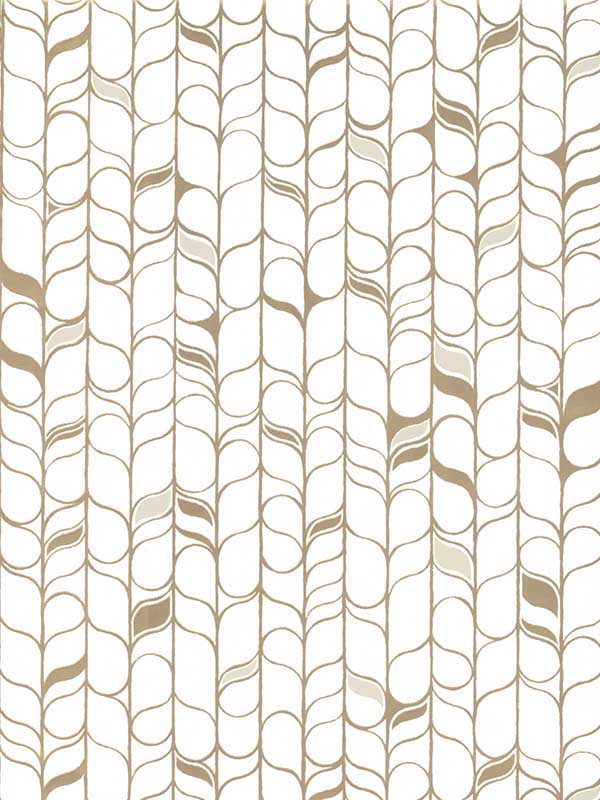 Perfect Petals fabric in white and gold color - pattern number OS4201 - by Candice Olson in the Modern Nature Second Edition collection