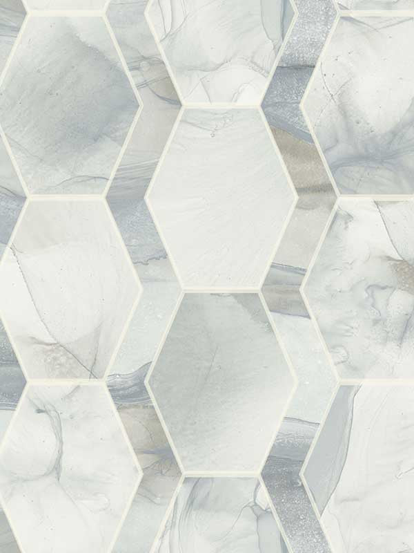 Earthbound wallpaper in blue and grey color - pattern number OS4281 - by Candice Olson in the Modern Nature Second Edition collection