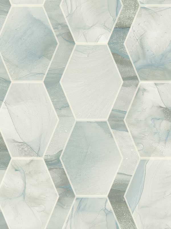 Earthbound wallpaper in turquoise color - pattern number OS4282 - by Candice Olson in the Modern Nature Second Edition collection