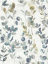 Joyful Eucalyptus wallpaper in turquoise color - pattern number OS4313 - by Candice Olson in the Modern Nature Second Edition collection