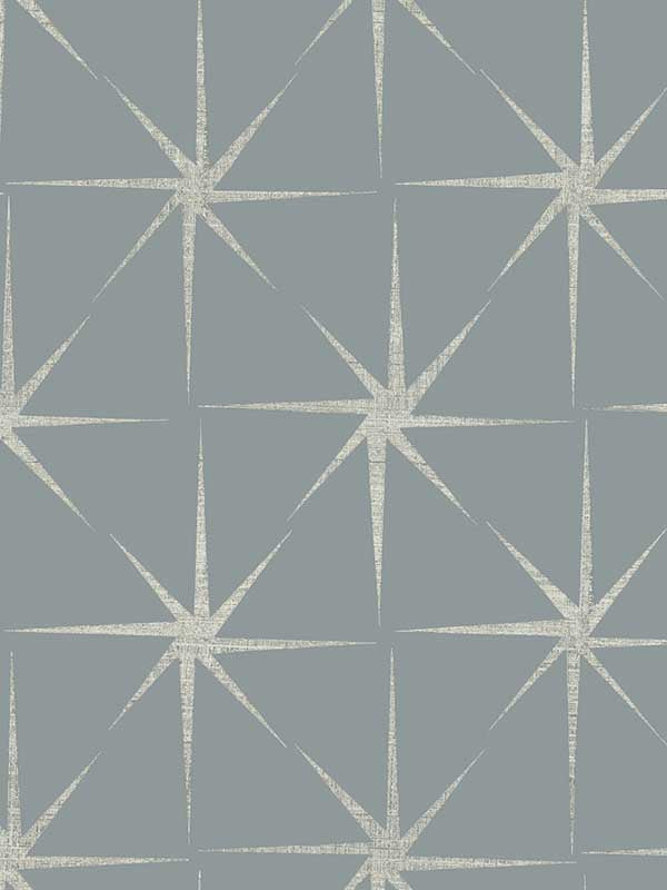 Evening Star fabric in blue color - pattern number GR5945 - by York in the Grandmillennial collection