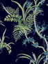 Enchanted Fern fabric in navy and green color - pattern number GR5996 - by York in the Grandmillennial collection