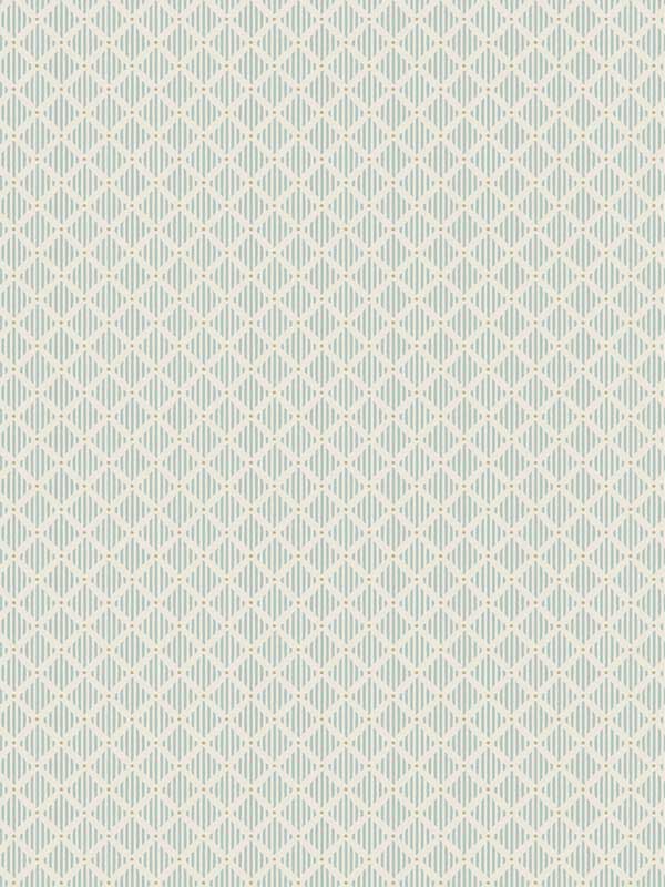 Diamond Gate wallpaper in blue and taupe color - pattern number GR6001 - by York in the Grandmillennial collection