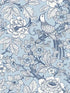 Beaufort Peony Chinoiserie fabric in light blue color - pattern number 2927-80402 - by A Street Prints in the Newport collection