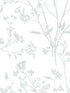 Southport Delicate Branches fabric in light grey color - pattern number 2927-80708 - by A Street Prints in the Newport collection