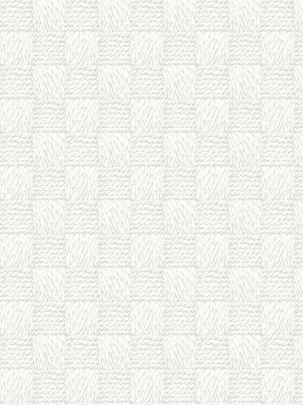 Calabash Rope Basketweave fabric in light grey color - pattern number 2927-80808 - by A Street Prints in the Newport collection