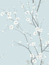 Monterey Floral Branch fabric in sky blue color - pattern number 2927-81802 - by A Street Prints in the Newport collection
