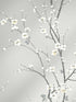 Monterey Floral Branch fabric in silver mist color - pattern number 2927-81808 - by A Street Prints in the Newport collection
