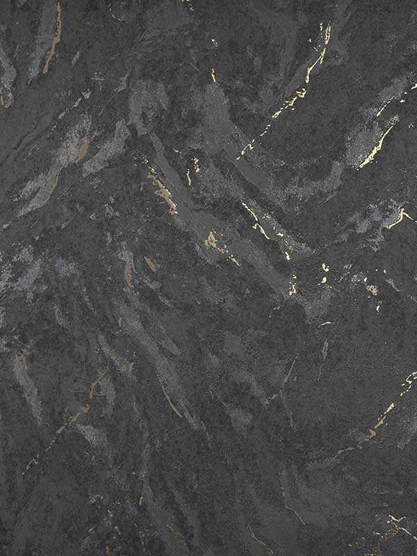 Titania Marble Textured fabric in black color - pattern number 2927-00105 - by Brewster in the Polished collection