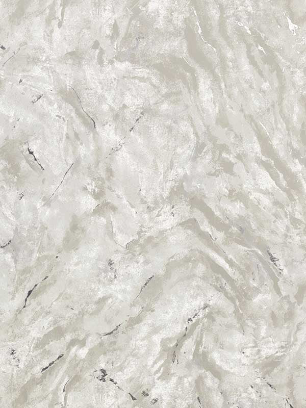 Titania Marble Textured fabric in silver color - pattern number 2927-00106 - by Brewster in the Polished collection