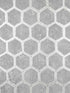 Starling Honeycomb fabric in pewter color - pattern number 2927-00404 - by Brewster in the Polished collection