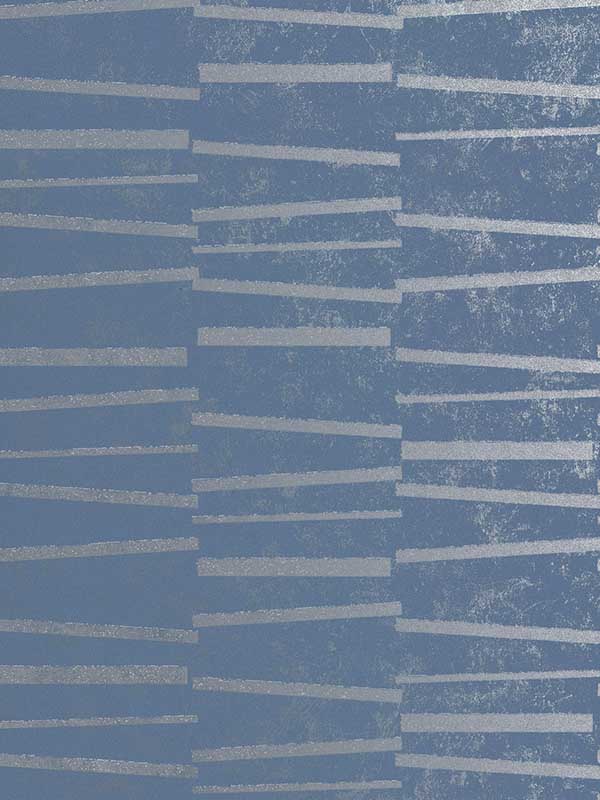 Luminescence Abstract Stripe wallpaper in blue color - pattern number 2927-10604 - by Brewster in the Polished collection
