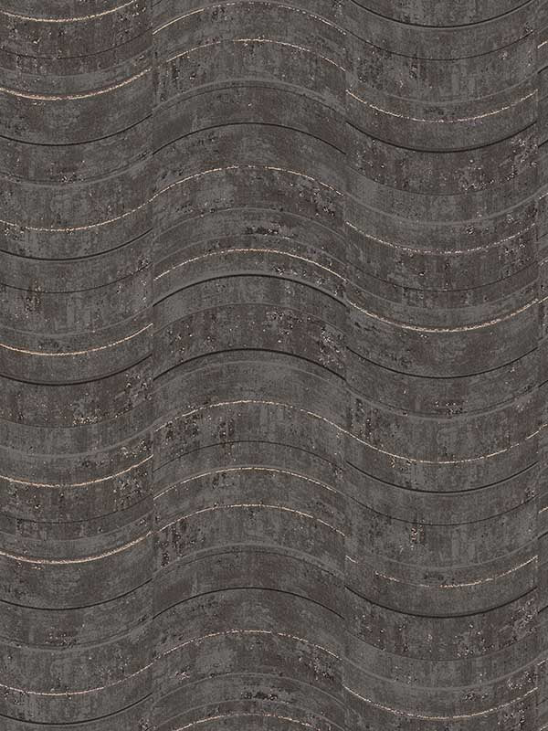 Hydra Geometric fabric in dark grey color - pattern number 2927-10803 - by Brewster in the Polished collection