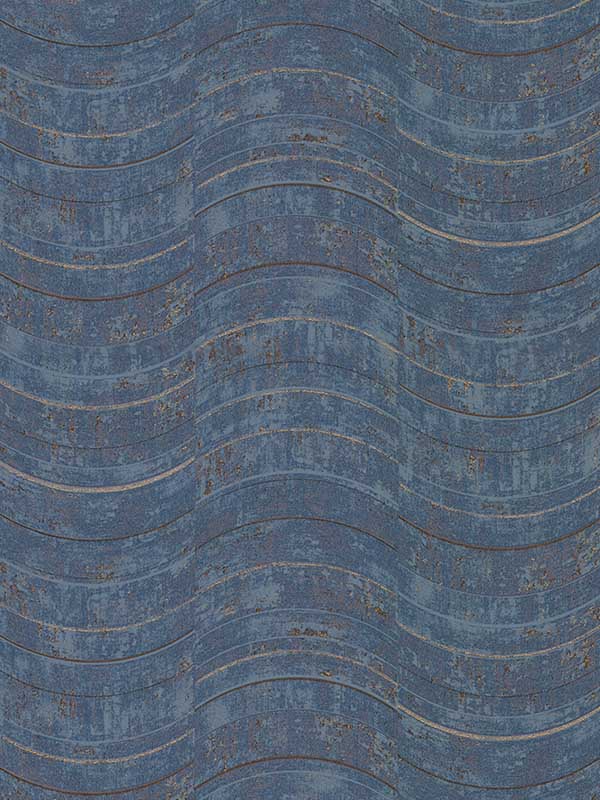 Hydra Geometric fabric in blue color - pattern number 2927-10805 - by Brewster in the Polished collection