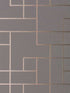 Mason Geometric wallpaper in dark grey color - pattern number 2927-42492 - by Brewster in the Polished collection