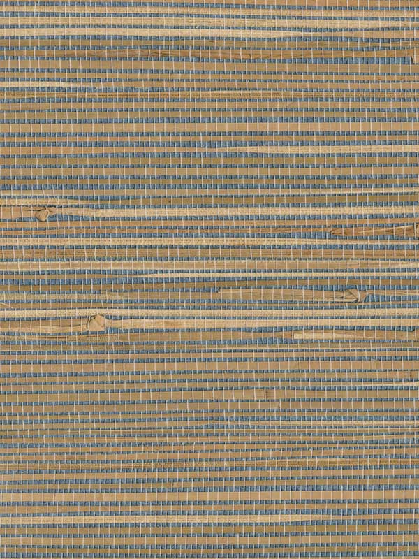 Jissai Grasscloth fabric in mariner blue color - pattern number 4018-2 - by Advantage in the Grasscloth Portfolio collection