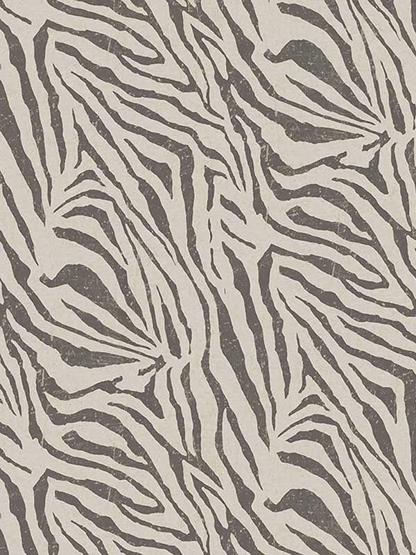 Zebra 2 Panel fabric in black and white color - pattern number 300601 - by Eijffinger in the Skin collection
