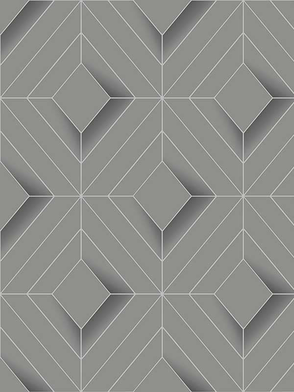 Filmore Diamond Panes fabric in grey color - pattern number 4020-61409 - by Advantage in the Geo and Textures collection