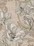Selene Mucha Floral fabric in gold color - pattern number 4019-86402 - by A Street Prints in the Lustre A Metallic Collection collection