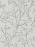 Koura Budding Branches wallpaper in platinum color - pattern number 4019-86456 - by A Street Prints in the Lustre A Metallic Collection collection