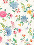 Good Evening Floral Garden fabric in white color - pattern number 300100 - by Eijffinger in the Pip Studio Amsterdam 5 collection