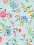 Good Evening Floral Garden fabric in light blue color - pattern number 300101 - by Eijffinger in the Pip Studio Amsterdam 5 collection