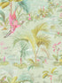 Calliope Palm Scenes fabric in seafoam color - pattern number 300144 - by Eijffinger in the Pip Studio Amsterdam 5 collection