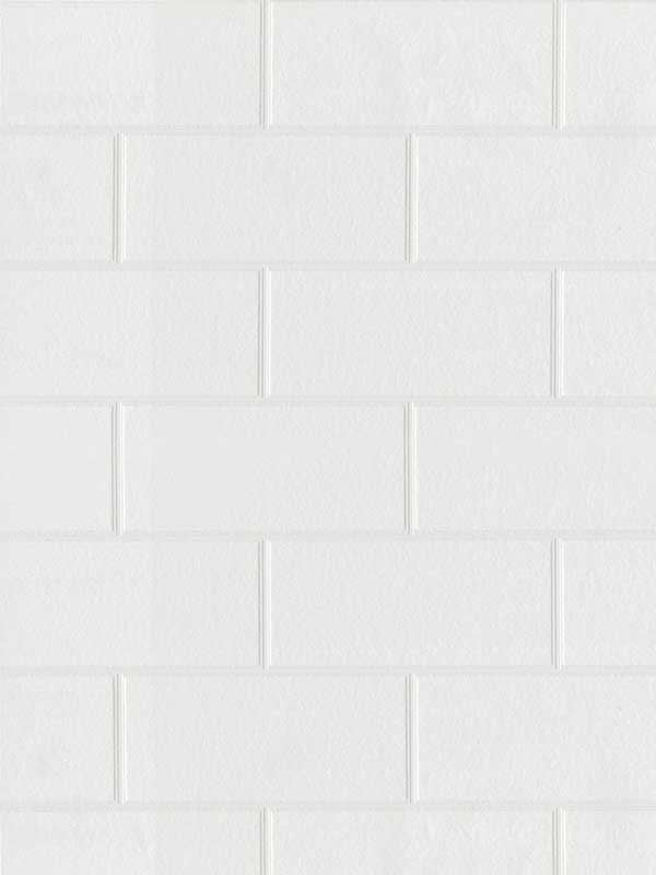Galley Subway Tile Paintable fabric in white color - pattern number 4000-21399 - by Brewster in the Paintworks collection