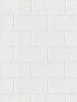 Galley Subway Tile Paintable fabric in white color - pattern number 4000-21399 - by Brewster in the Paintworks collection