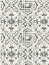 Sonoma Spanish Tile fabric in black color - pattern number 3123-12331 - by Chesapeake in the Homestead collection