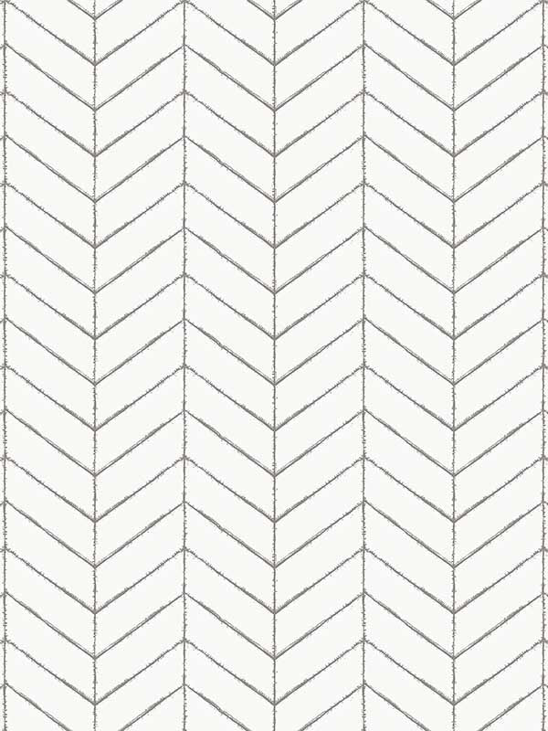 Bison Herring wallpaper in dark grey color - pattern number 3123-25097 - by Chesapeake in the Homestead collection