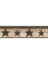 Ennisic Barn Star border in charcoal color - pattern number 3123-44602 - by Chesapeake in the Homestead collection