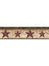 Ennis Maroonic Barn Star border in maroon color - pattern number 3123-44603 - by Chesapeake in the Homestead collection