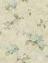Magnolia Hydrangea Trail fabric in teal color - pattern number 3123-76305 - by Chesapeake in the Homestead collection
