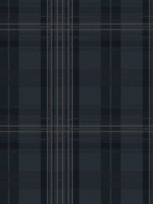 Austin Plaid wallpaper in navy color - pattern number 3123-330213 - by Chesapeake in the Homestead collection