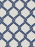 Payton Hexagon Trellis fabric in blue color - pattern number 2971-86308 - by A Street Prints in the Dimensions collection