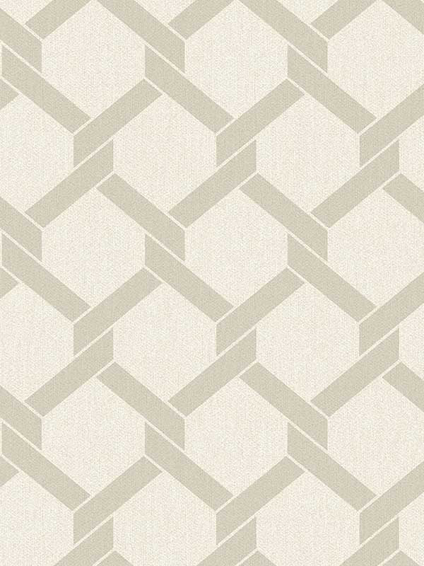 Payton Hexagon Trellis wallpaper in beige color - pattern number 2971-86311 - by A Street Prints in the Dimensions collection