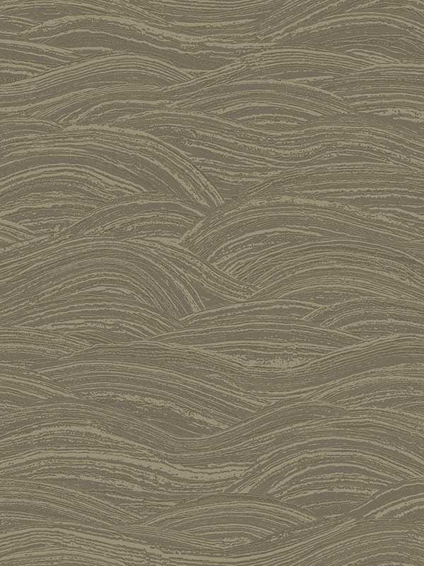 Leith Zen Waves fabric in gold color - pattern number 2971-86364 - by A Street Prints in the Dimensions collection