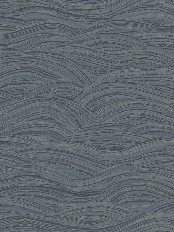 Leith Zen Waves fabric in blue color - pattern number 2971-86365 - by A Street Prints in the Dimensions collection