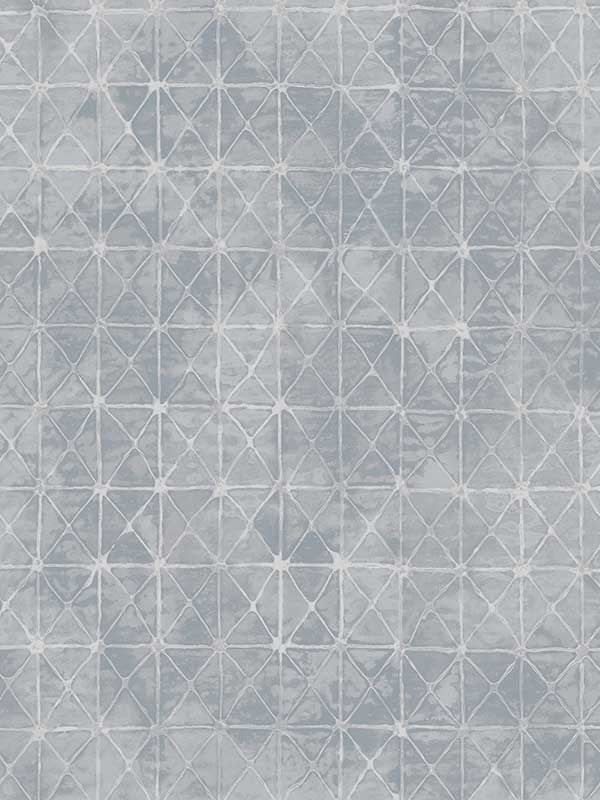 Odell Antique Tiles wallpaper in light blue color - pattern number 2971-86373 - by A Street Prints in the Dimensions collection