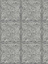 Faux Embossed Tile Peel and Stick wallpaper in metallic silver and charcoal color - pattern number NW36200 - by NextWall in the Peel and Stick Wallpaper by Nextwall collection