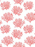 Coastal Coral Reef Peel and Stick fabric in vermillion color - pattern number NW38001 - by NextWall in the Peel and Stick Wallpaper by Nextwall collection