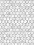 Marble Hexagon Peel and Stick wallpaper in carrara and argos grey color - pattern number NW38710 - by NextWall in the Peel and Stick Wallpaper by Nextwall collection