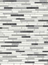 Faux Mosaic Strip Tile Peel and Stick wallpaper in wrought iron and gray color - pattern number NW38410 - by NextWall in the Peel and Stick Wallpaper by Nextwall collection