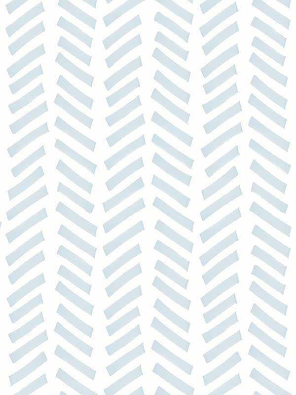 Mod Chevron Peel and Stick wallpaper in sky blue color - pattern number NW39712 - by NextWall in the Peel and Stick Wallpaper by Nextwall collection