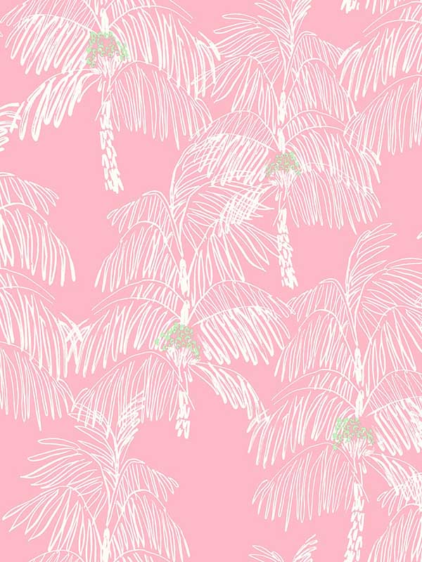Palm Beach Peel and Stick wallpaper in flamingo color - pattern number NW40001 - by NextWall in the Peel and Stick Wallpaper by Nextwall collection