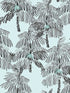 Palm Beach Peel and Stick wallpaper in sky blue and black color - pattern number NW40012 - by NextWall in the Peel and Stick Wallpaper by Nextwall collection
